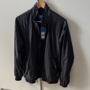 Adidas Classic Black Windbreaker